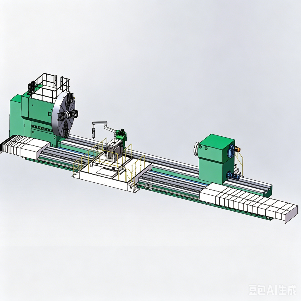 CNC heavy-duty horizontal turning, milling and grinding lathe