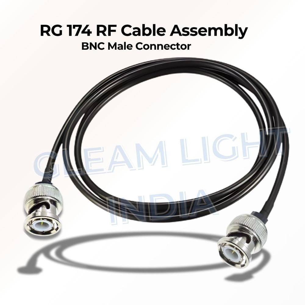 Cable Assembly RG174 in BNC M to BNC M