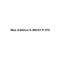 Wax Additive K-wax P-370 - Polyethylene Wax White Powder, 25 Kg Bag, Softening Point 105-110c, Fine Particle Size 20-50 Microns