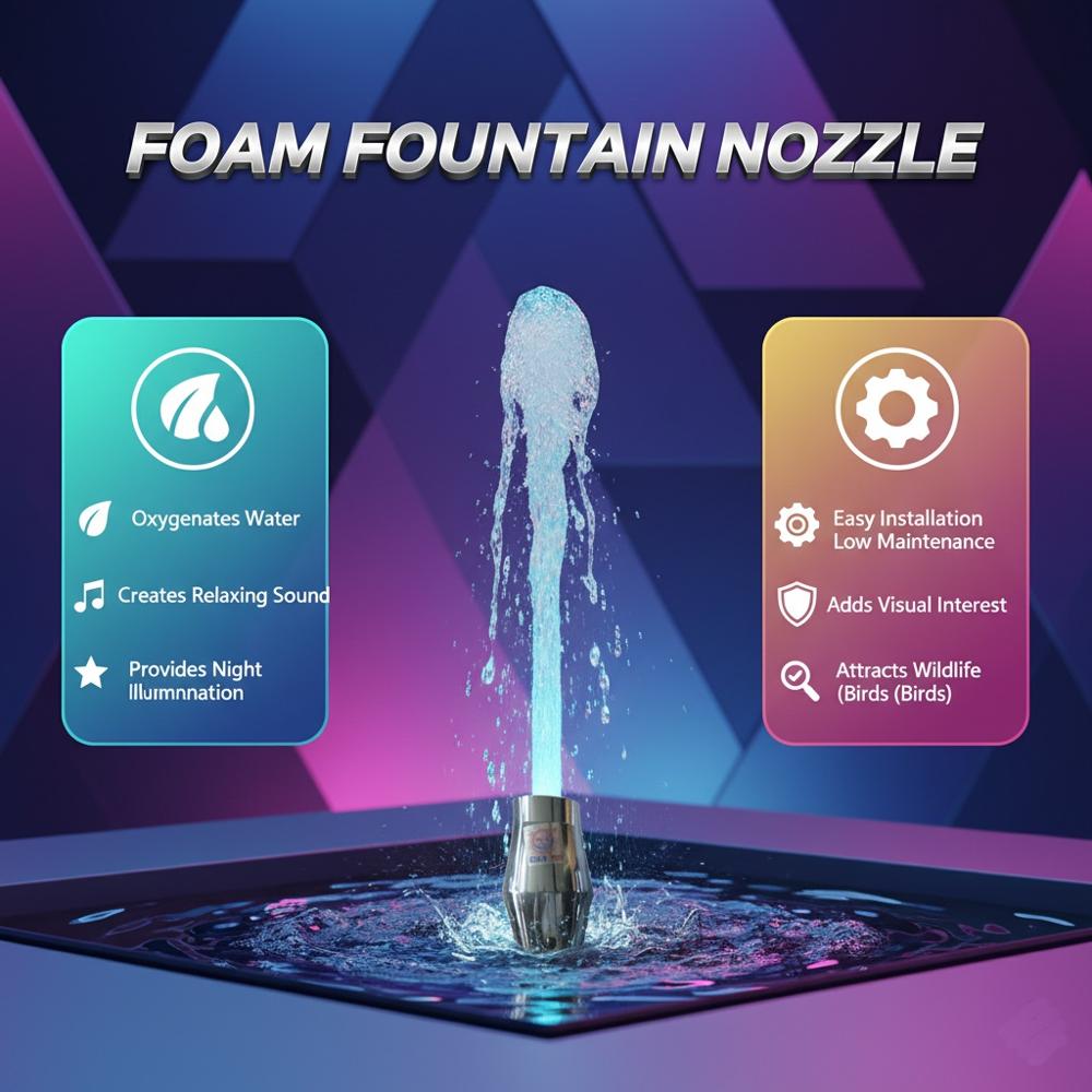 Foam Fountain Nozzle - 1/2