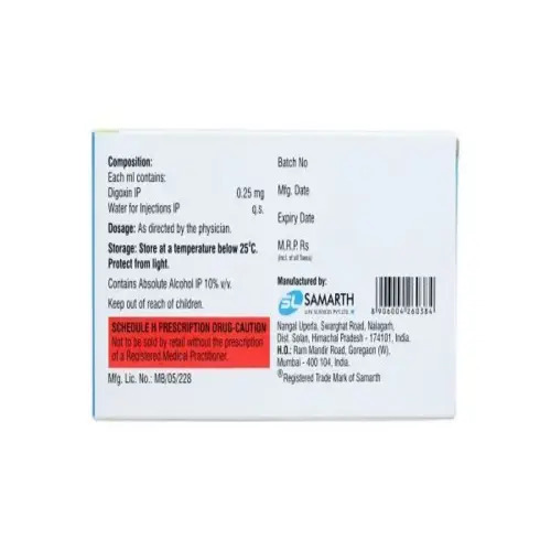 Digoxin Inj. 0.5mg 2ml