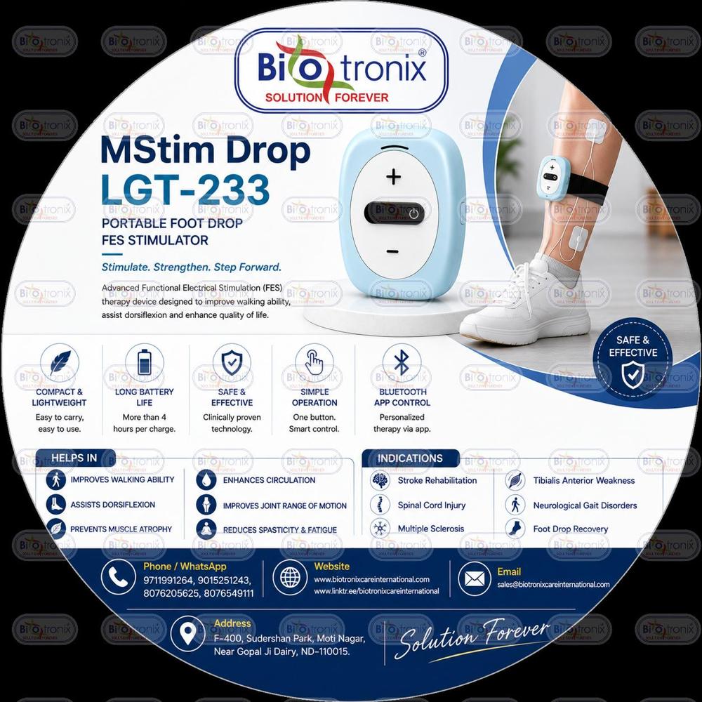 Smart Portable Foot Drop Stimulator for Home Therapy