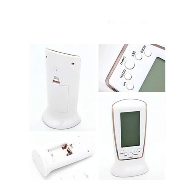 Multi-function Digital Lcd Alarm Clock With Calendar, Thermometer & Backlight - Battery Capacity: Aaa Battery Operated Milliampere-hour (Mah)