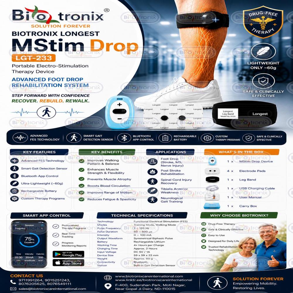 Foot Drop Walking Improvement Device for Neuro Patients