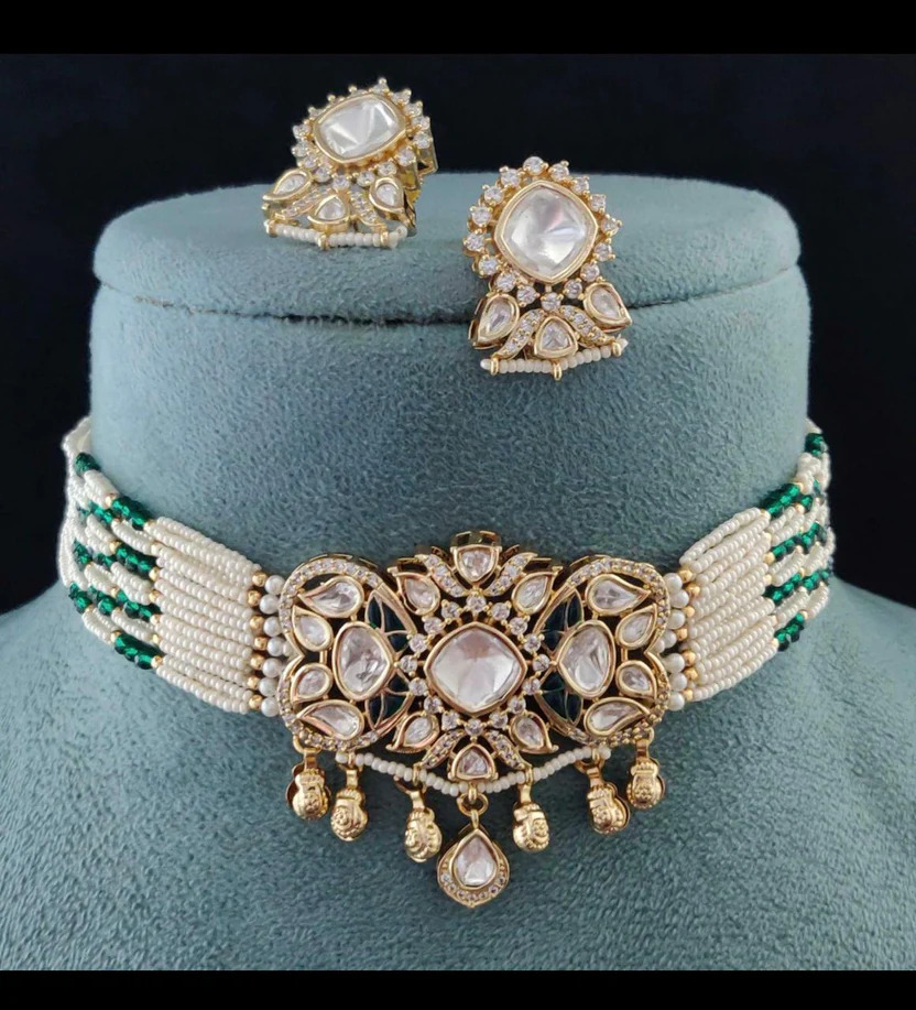american diamond exclusive kundan choker