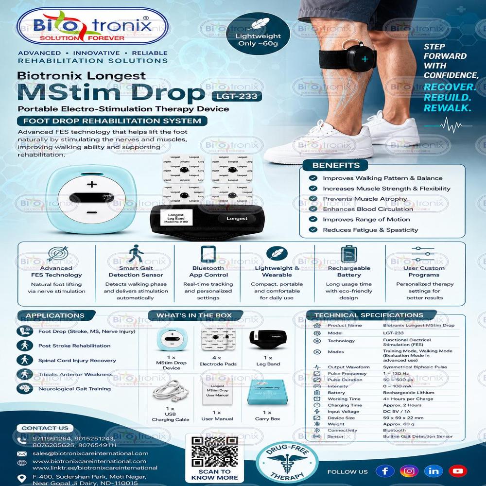 Electrical Muscle Therapy Equipment for Foot Drop Recovery