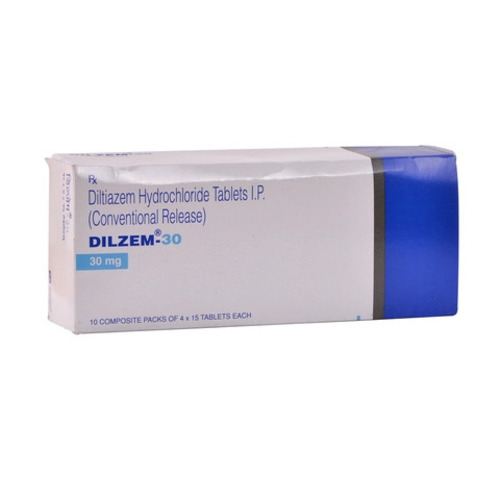 Dilzem Diltiazem 30mg Tablet, High Blood Pressure & Angina Treatment Medicine