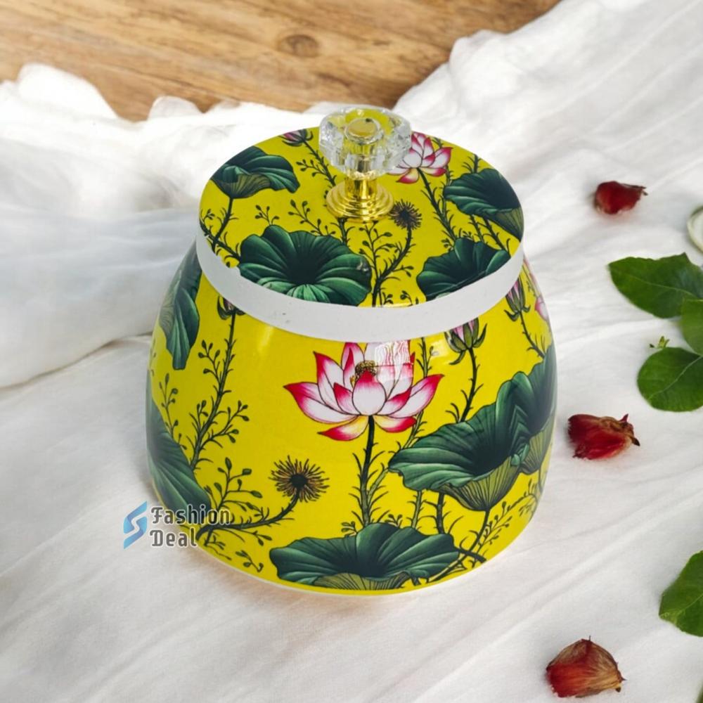 Pichwai Return Gift Jar for Diwali, Wedding, Housewarming & Festive Gifting