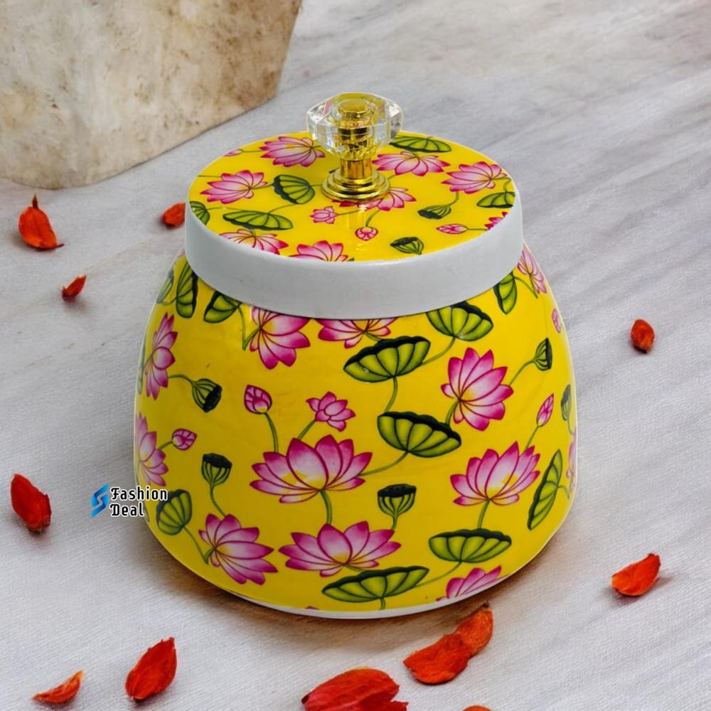 Pichwai Return Gift Jar for Diwali, Wedding, Housewarming & Festive Gifting