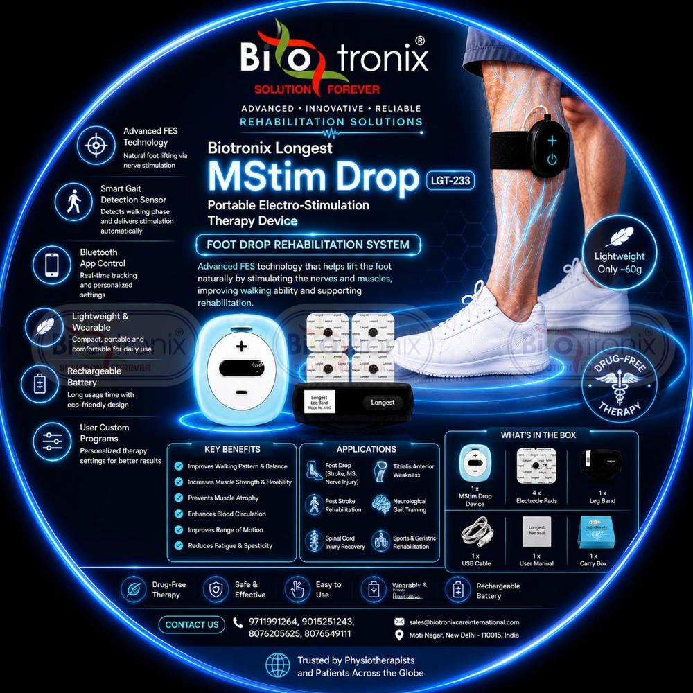 Portable Smart Walking Therapy Device for Foot Drop