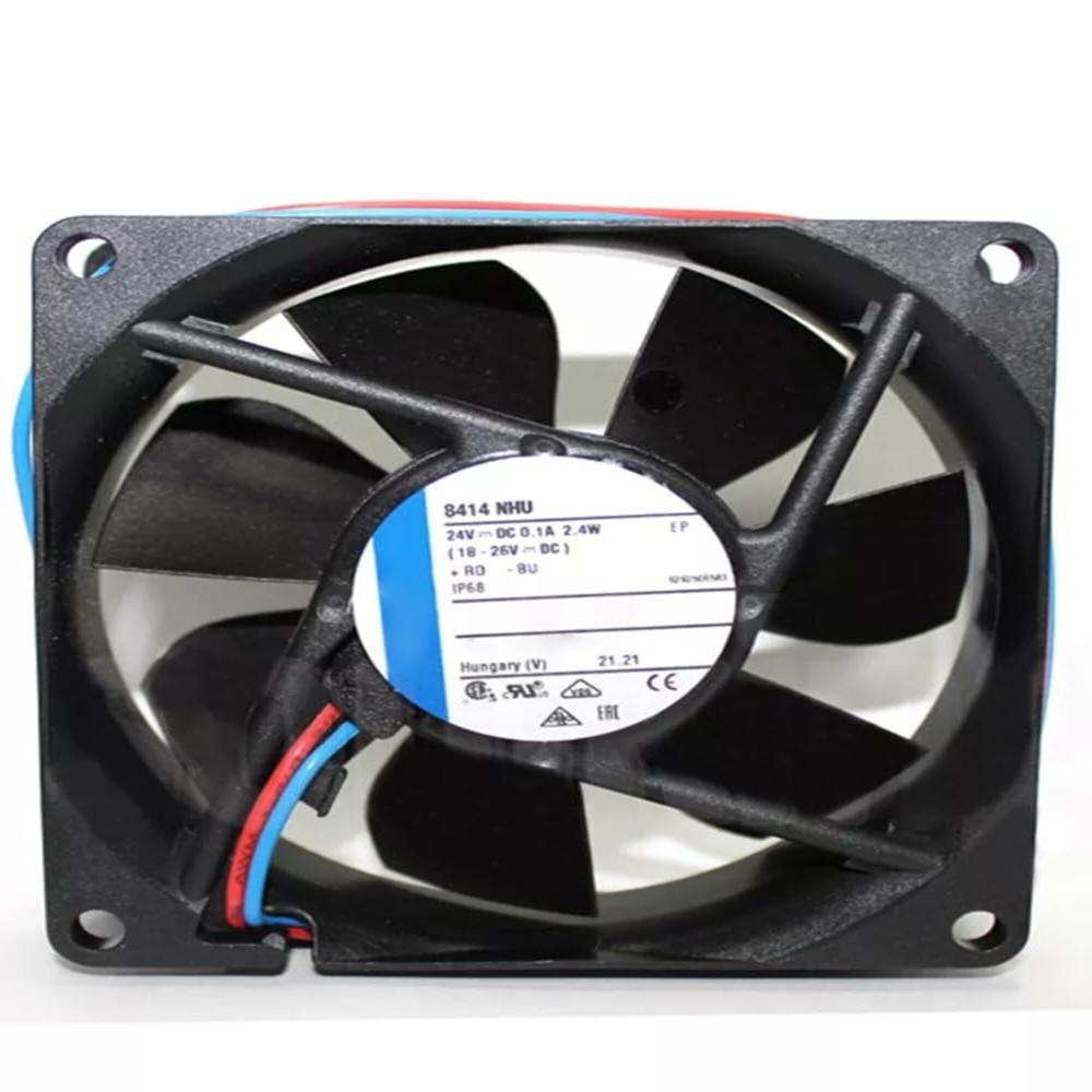 EBMPAPST 8414 NHU 24V DC 0.1A 2.4W 8025mm Ball Bearing Industrial Inverter Axial Cooling Fan