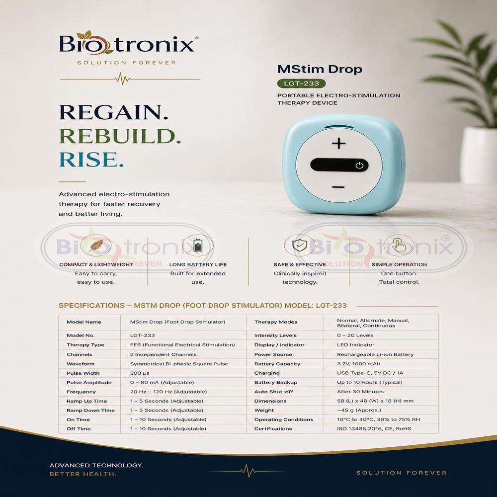 Foot Drop Electro Stimulation Machine for Physiotherapy Clinics