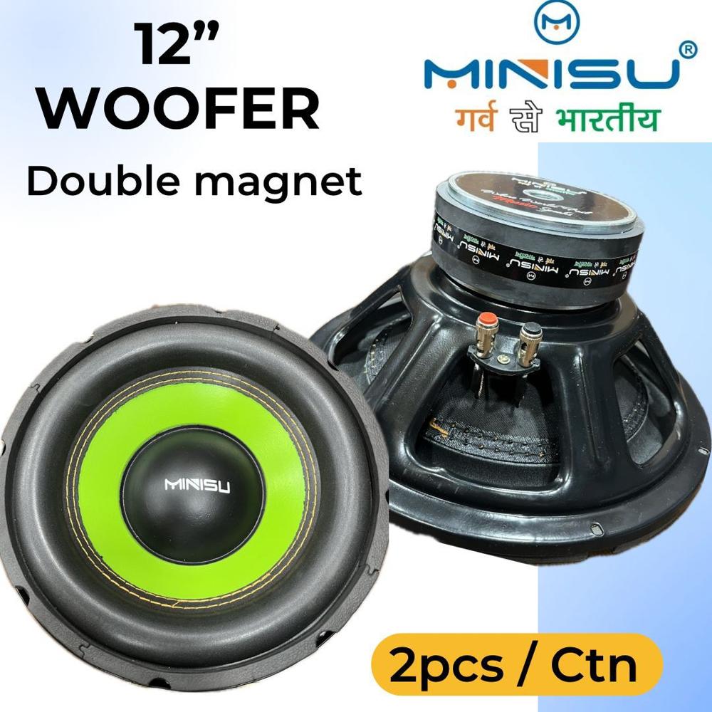 Minisu Double Magnet 12" Woofer - Material: Plastic