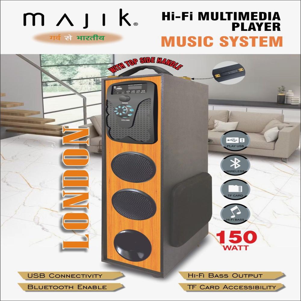 Majik London Hi-fi Music System - Color: Multu Colour