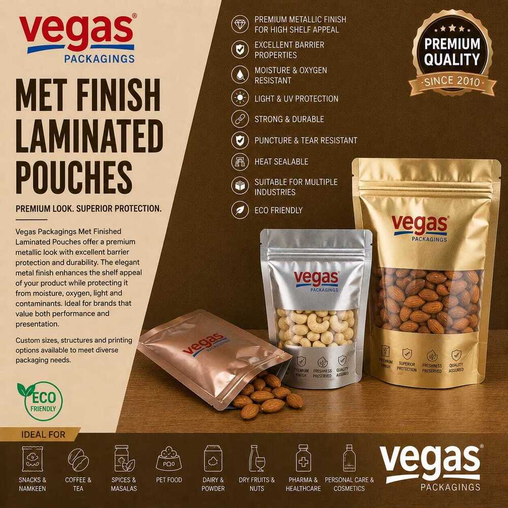 Met Finish Laminated Pouches
