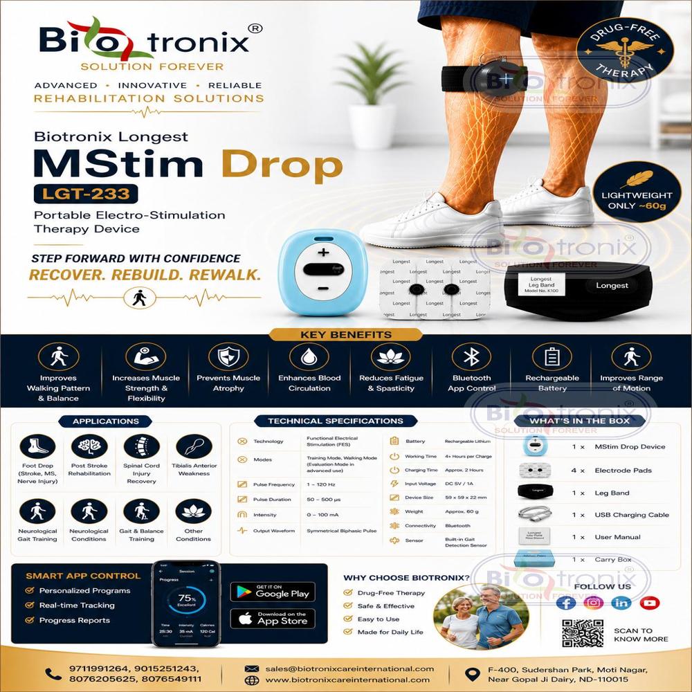 Foot Drop Electro Stimulation Machine for Physiotherapy Clinics