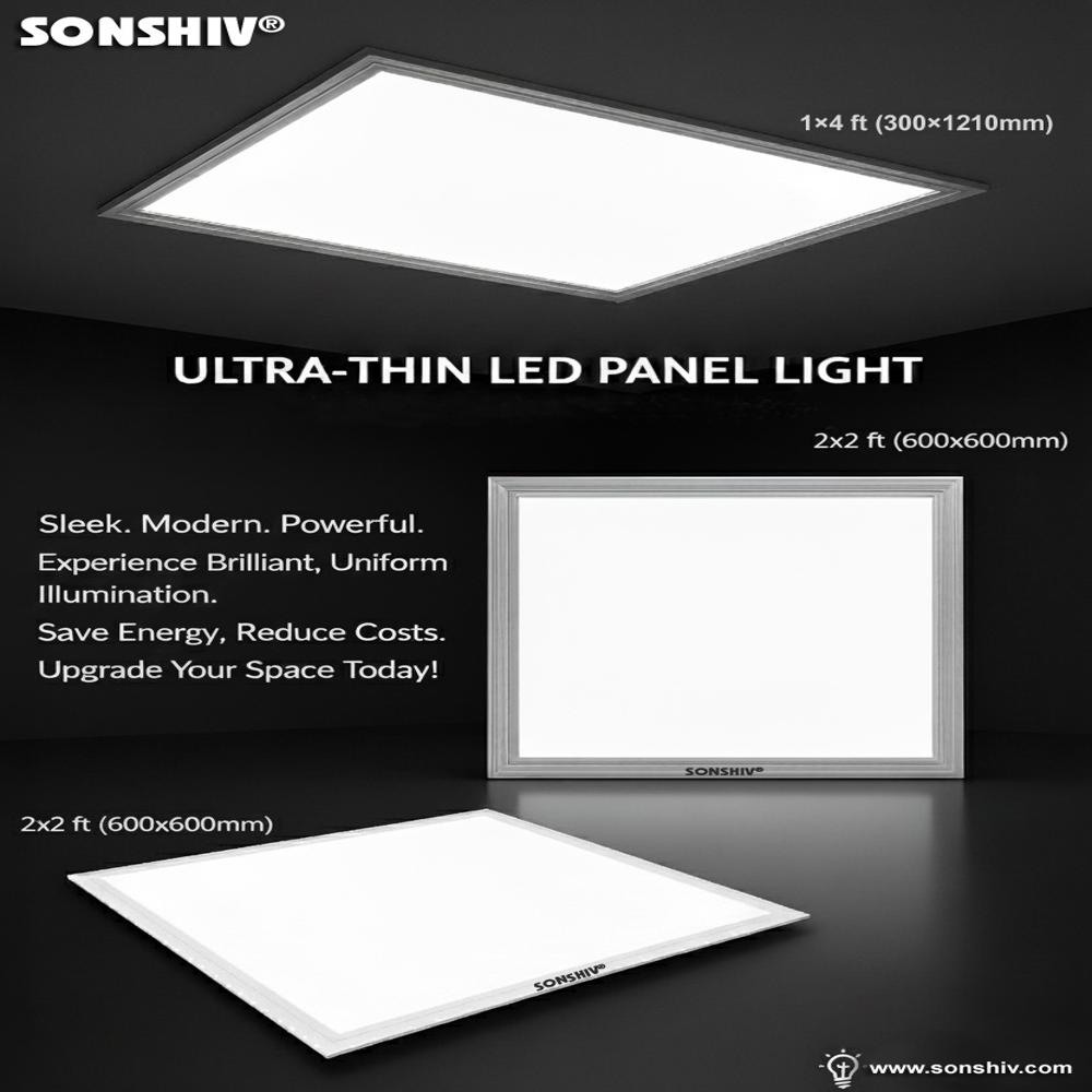 2*2 Slim Panel Light - Body Material: Aluminum