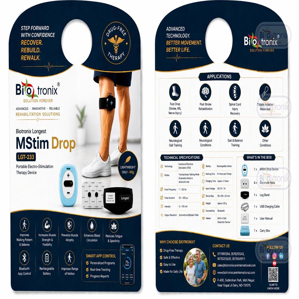 Intelligent Neuro Rehab Device for Foot Drop Recovery