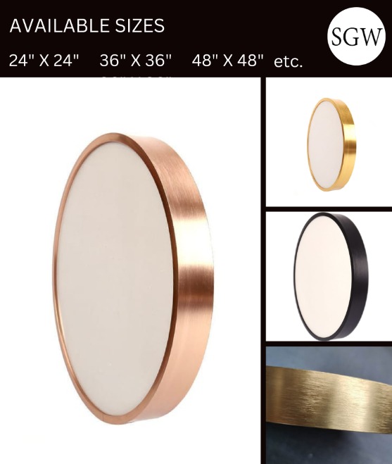 Circular Shape Mirror Frame - Application: Home