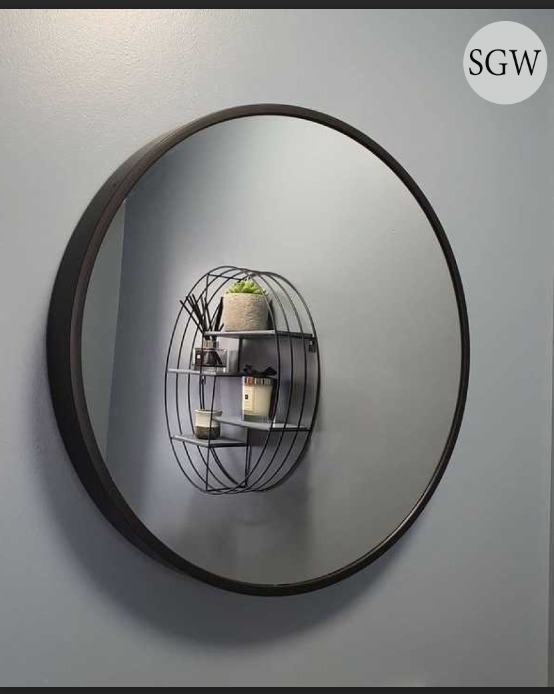 Stylish Round Mirror Frame - Application: Home