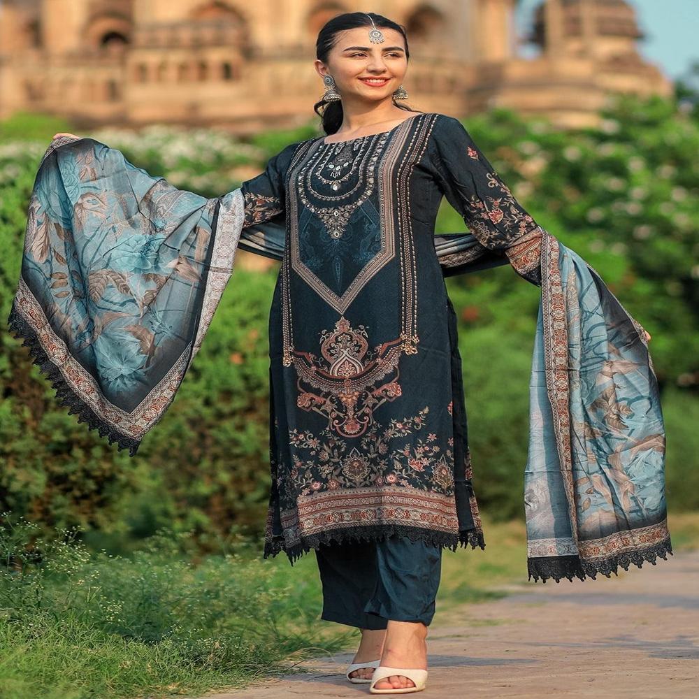 WOMEN 3 PIECE COTTON BLEND FORMAL SUIT SET OFFICE WEAR