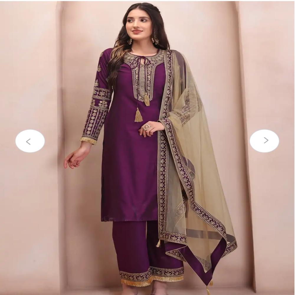 WOMEN 3 PIECE COTTON BLEND FORMAL SUIT SET OFFICE WEAR