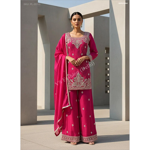 Premium Fendi Luxe Heavy Zari Embroidered Palazzo Suit