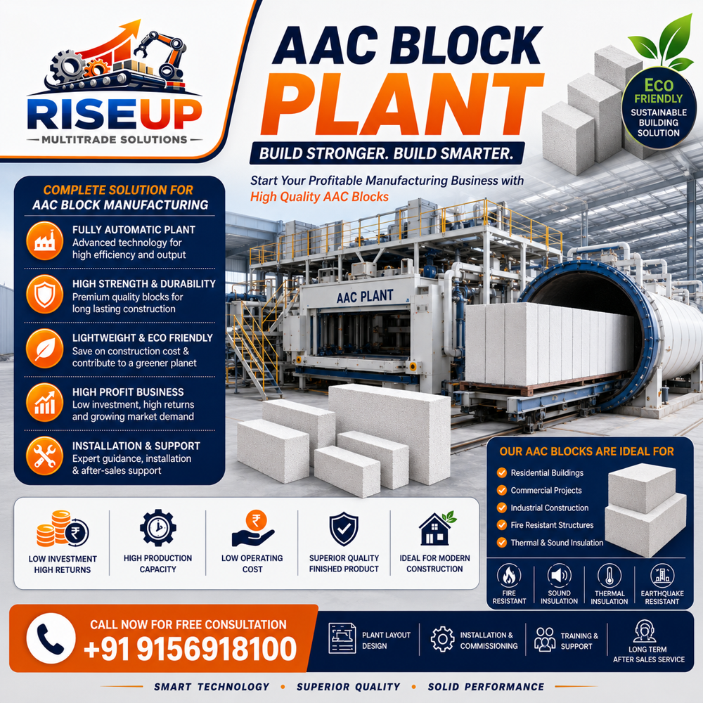 AAC block machinery