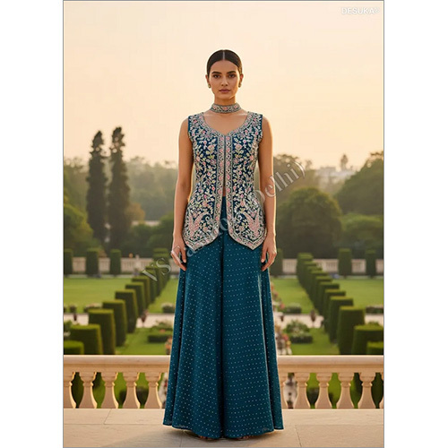 Elegant Multi-Dori And Zarkan Embellished Designer Set