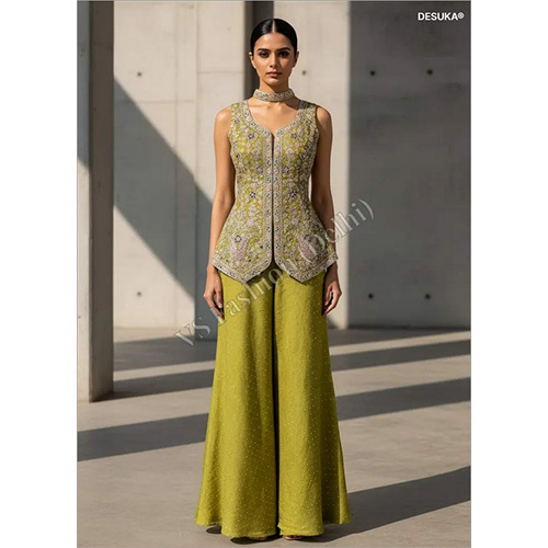 Elegant Multi-Dori And Zarkan Embellished Designer Set