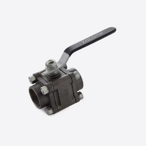 50mm Zoloto 1088 Cast Carbon Steel Ball Valve - Three Piece, Stainless Steel Ball, API 598 Tested, Fire Safe Design