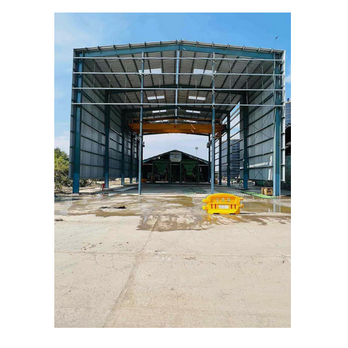 Industrial Terrace Shed Fabrication Services - Steel Frame, Paint Coated | Prefabricated Modular, Corrosion Resistant