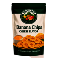 Cheese Flavour Banana Chips - Feature: Crunchy Texture