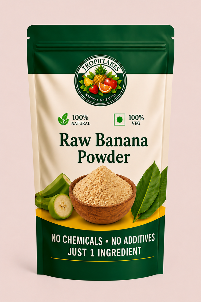 Raw Banana Powder - Color: Light Cream To Pale Yellow