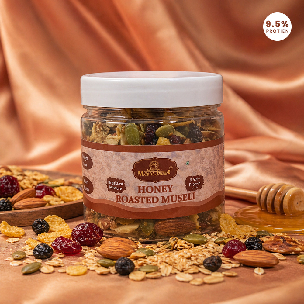 Honey Roasted Museli - Carbohydrate: 65G Per 100G