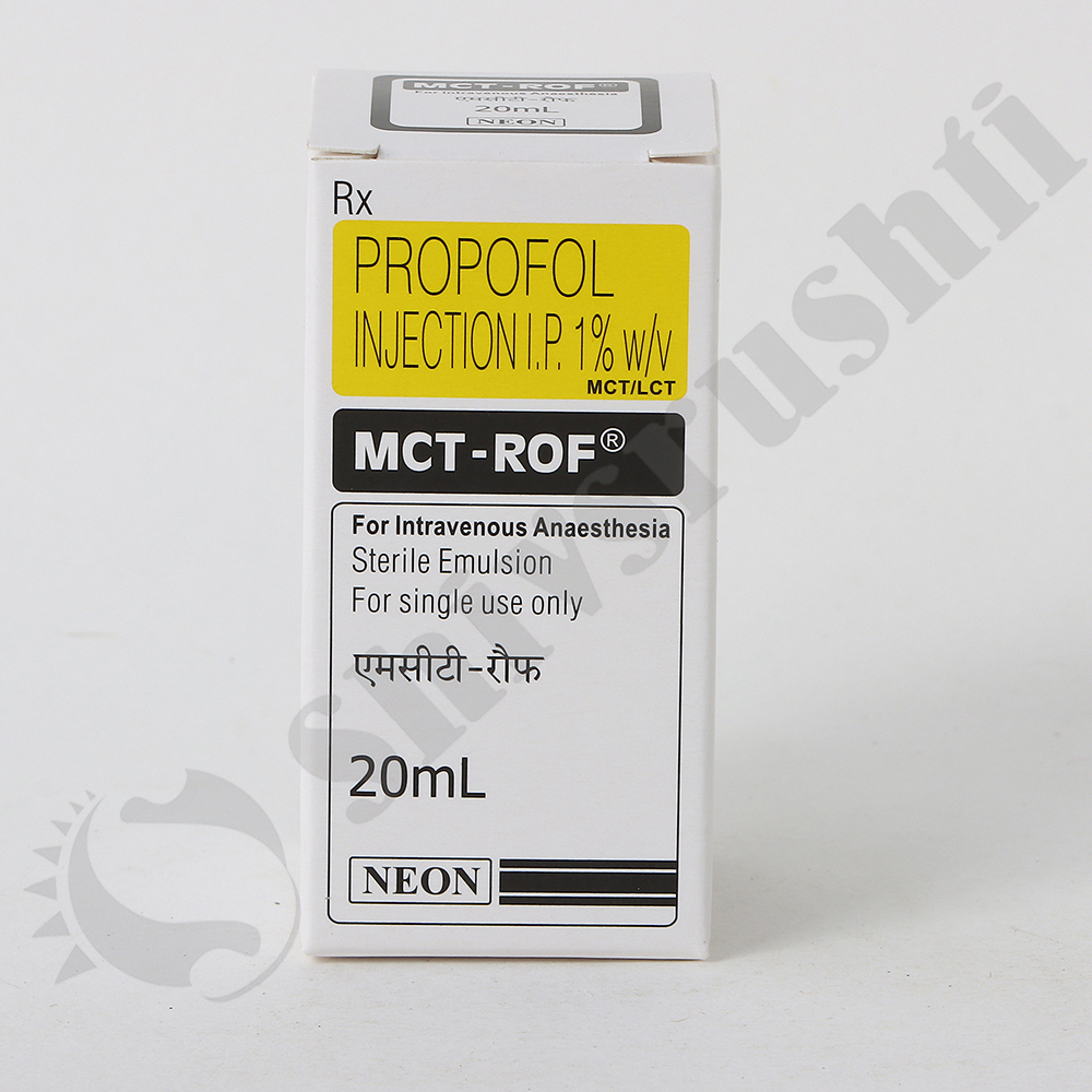 Mct-rof 20ml - Propofol Injection I.p 1% W/v | Suitable For Surgical Procedures, Induction Of Anesthesia, Intravenous Use