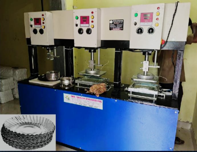 Automatic Triple Dye Paper Plate Machine