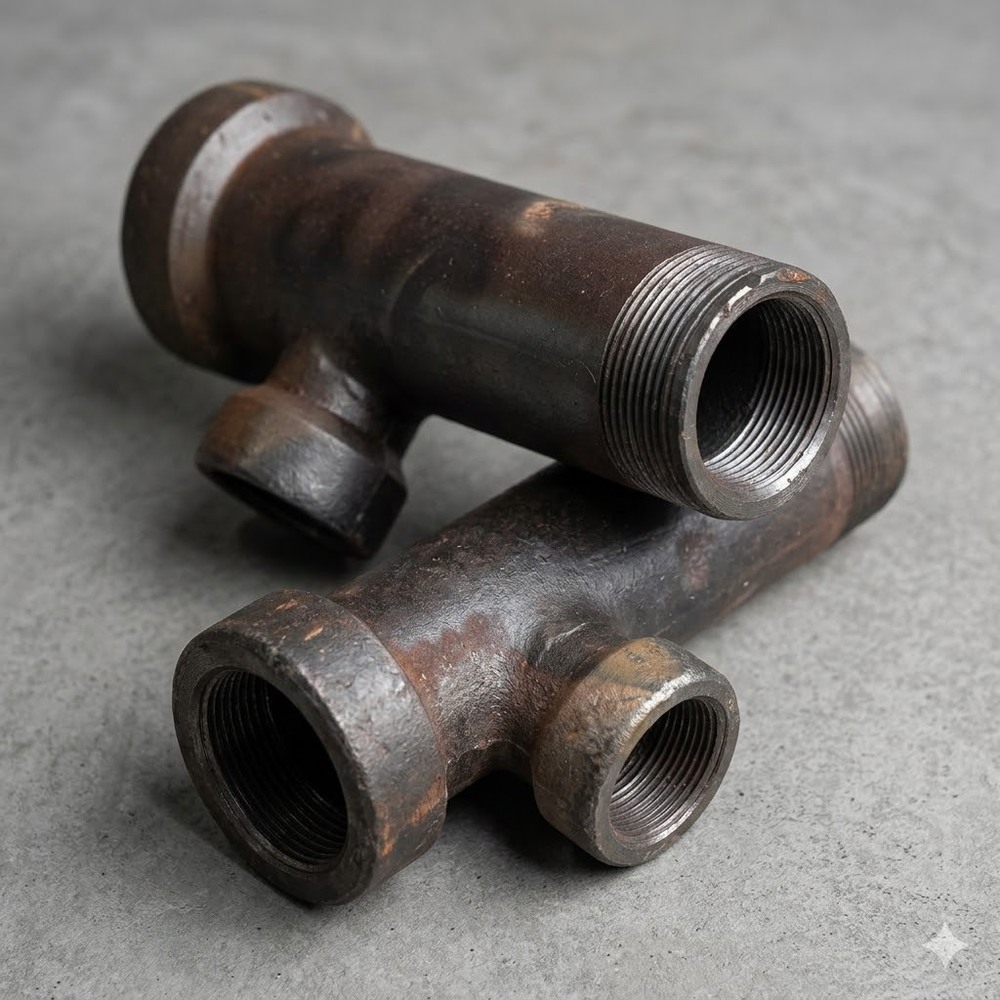 Stoneware Glazed Pipe Tees
