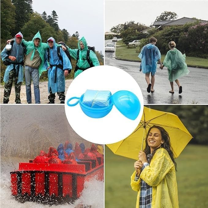 DISPOSABLE BALL SHAPE RAINCOAT