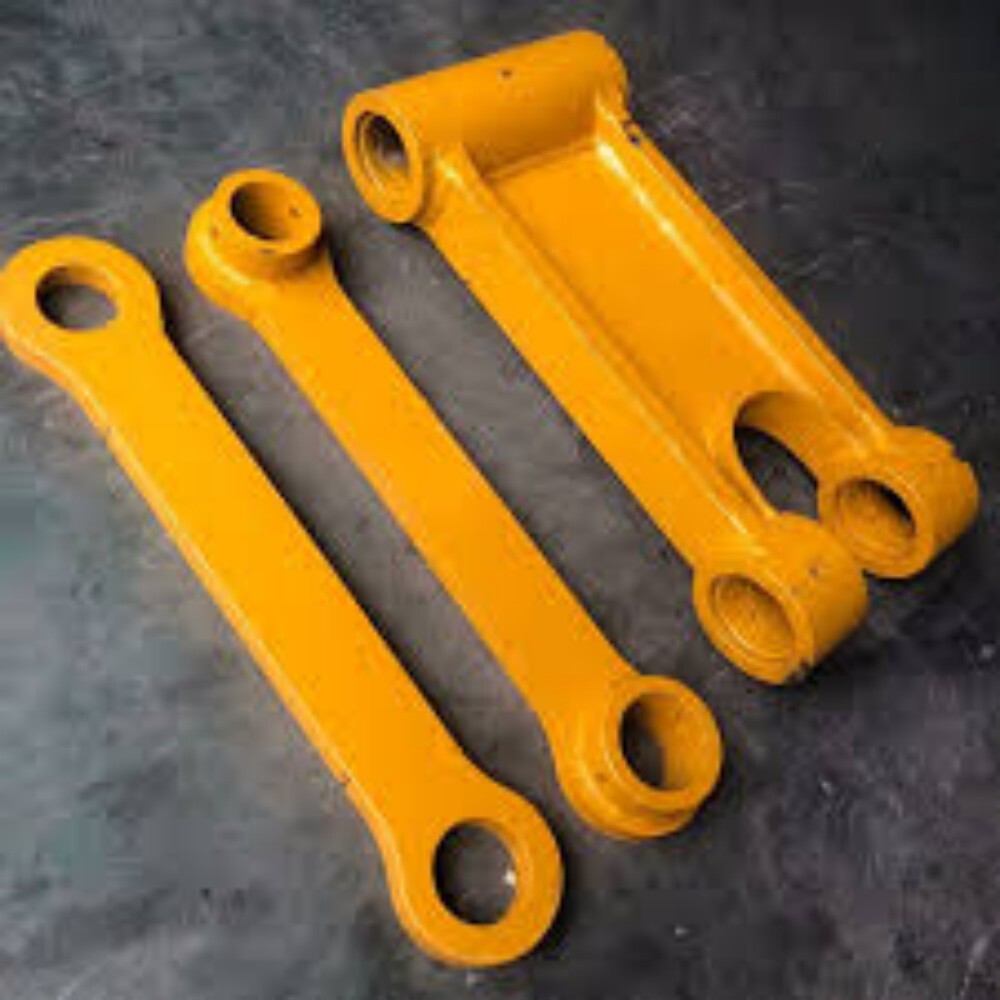Excavator H Link - Color: Yellow Paint Coated