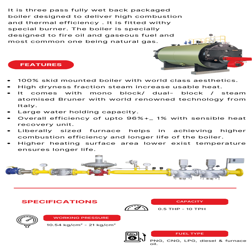 Petromax Steam Boiler - Capacity: 1000 Ton