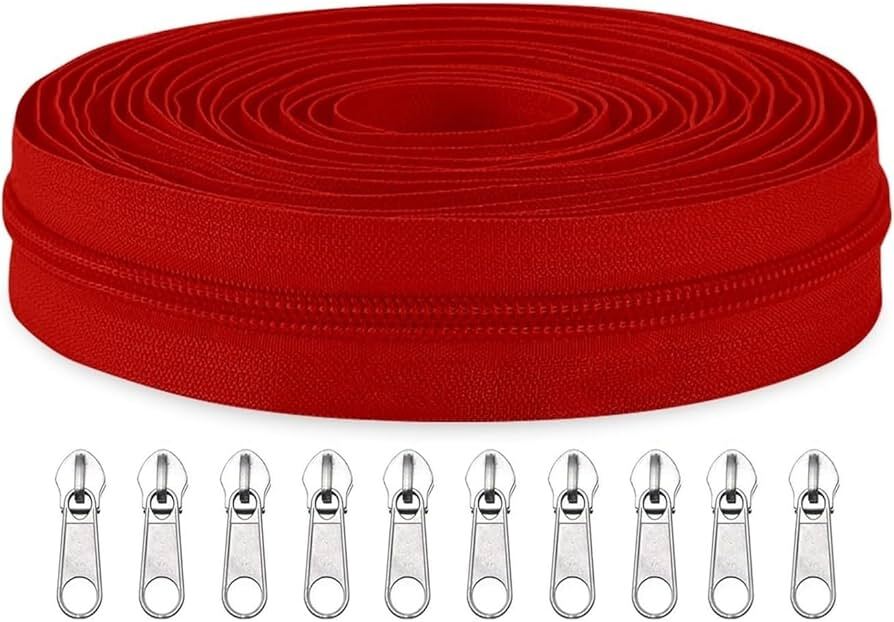 Red Zipper Roll - Application: Sewing