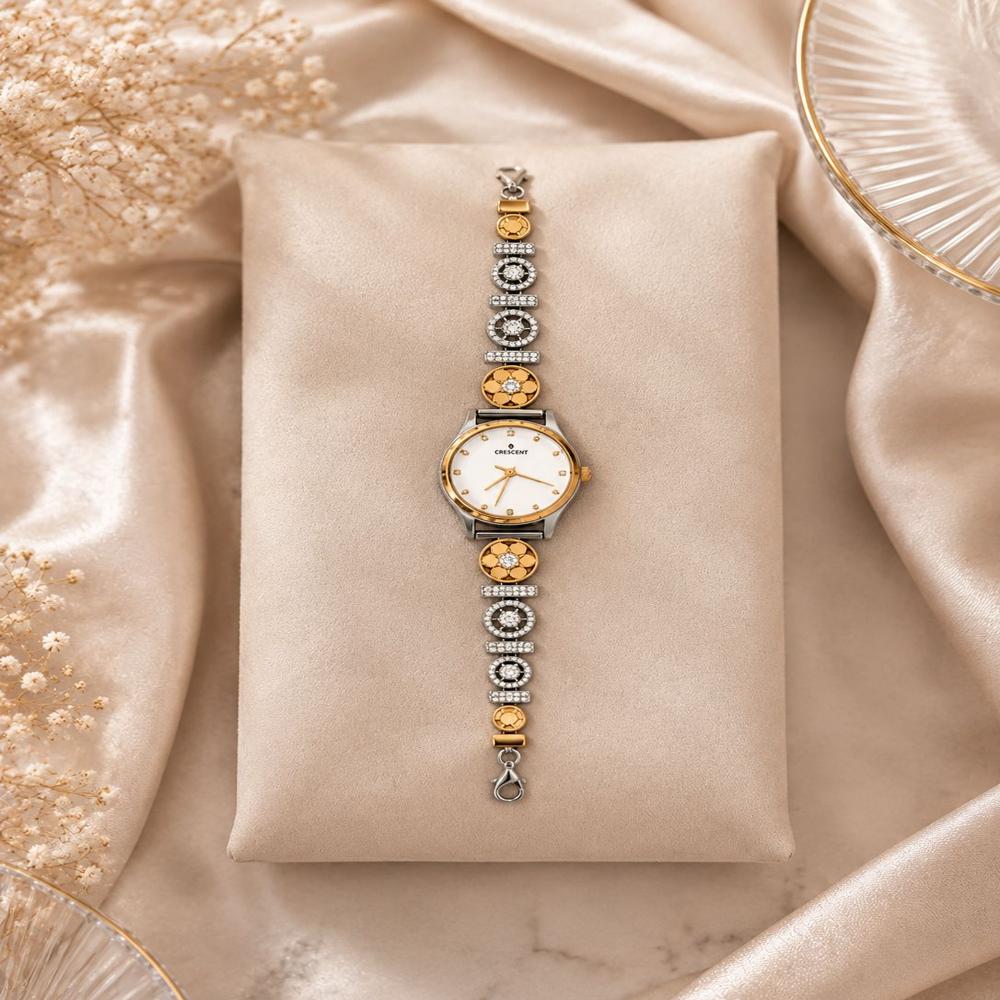 Premium Fancy Watch for Women Dual Tone Finish