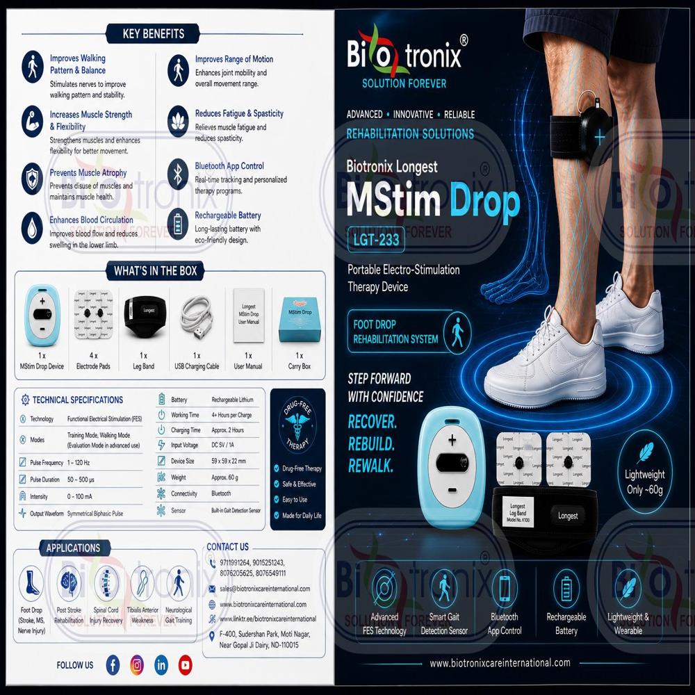 Electrical Foot Drop Recovery Machine with Adjustable Modes