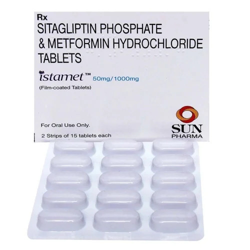Istamet Sitagliptin Metformin Tablet, Type 2 Diabetes Treatment Medicine