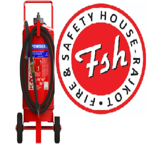 Higher Capacity Trolley Mounted Dcp Type Fire Extinguisher (With Co2 & Powder) 75 Kg - Application: Industries