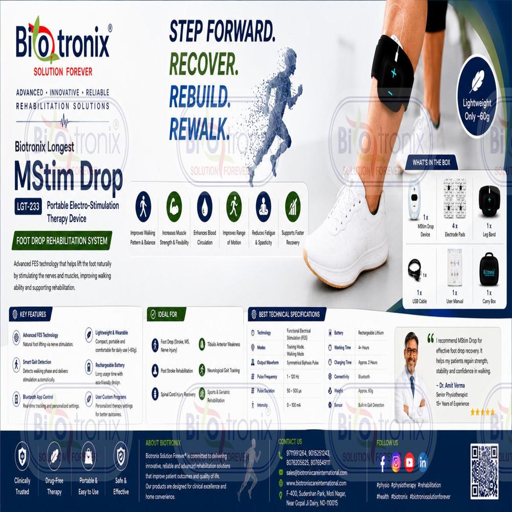 Foot Drop Therapy Equipment for Balance and Walking Recovery