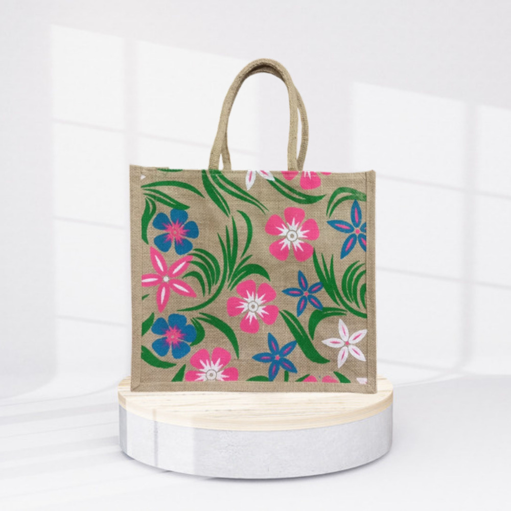 NATURAL JUTE BAG 14x15.5x5