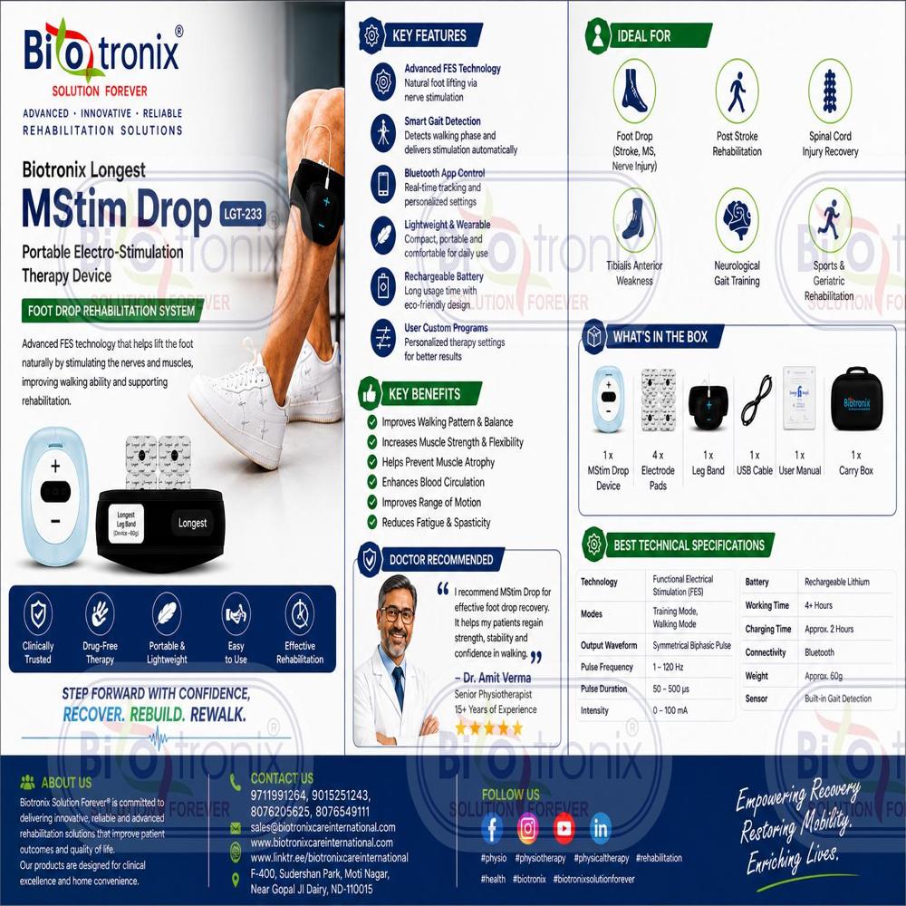 Intelligent Walking Assistance Device for Foot Drop Patients