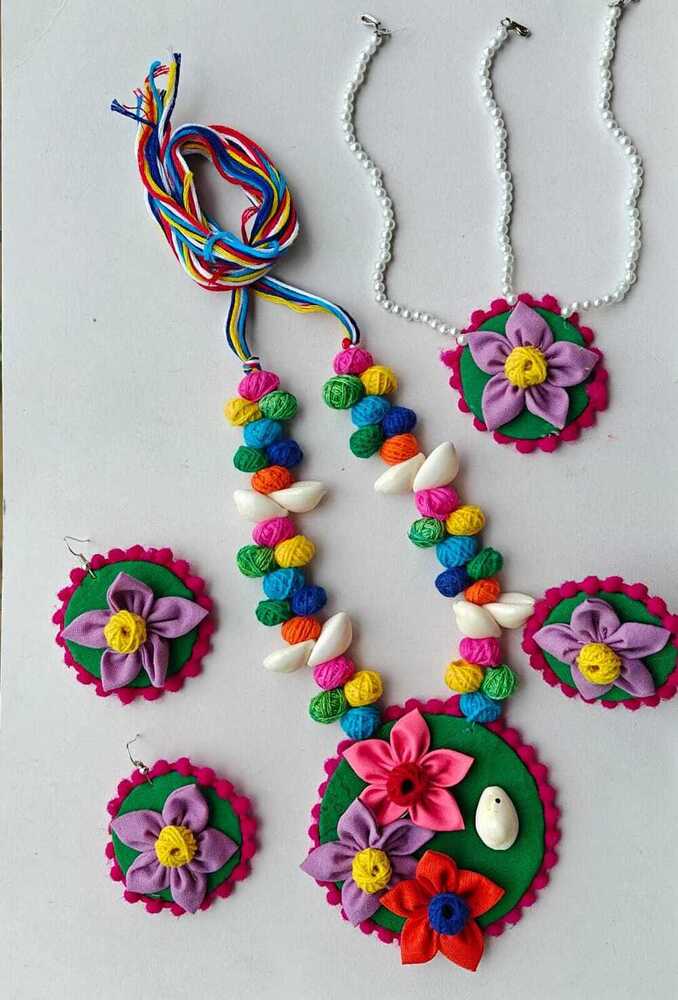 Assorted Colours Fabric Jewellery